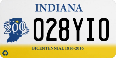 IN license plate 028YIO