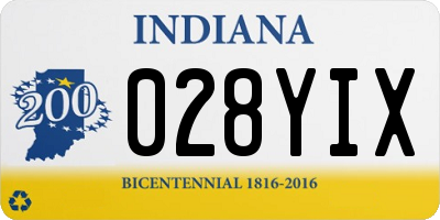 IN license plate 028YIX