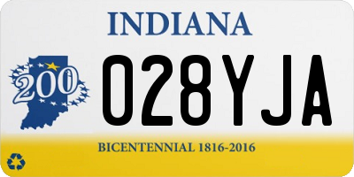 IN license plate 028YJA