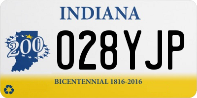 IN license plate 028YJP
