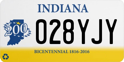 IN license plate 028YJY