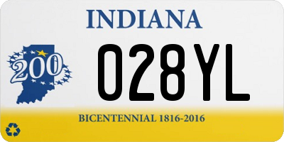IN license plate 028YL