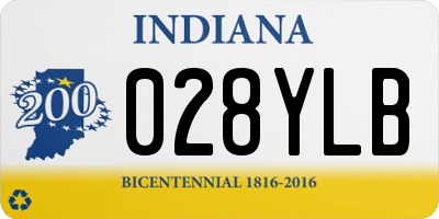 IN license plate 028YLB