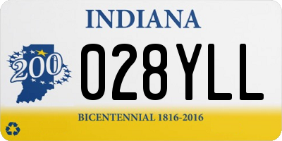 IN license plate 028YLL
