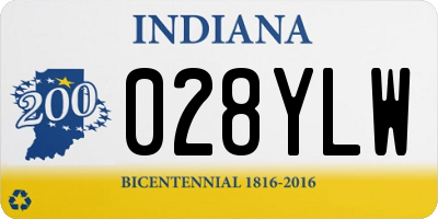 IN license plate 028YLW