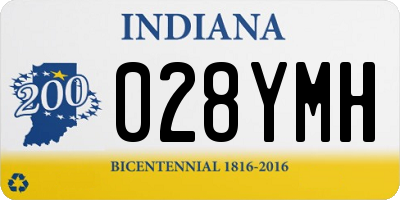 IN license plate 028YMH
