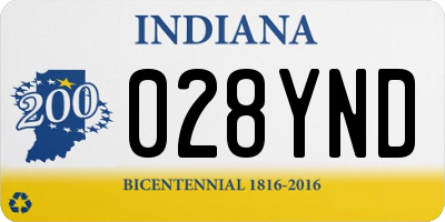 IN license plate 028YND