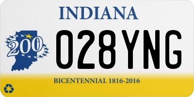 IN license plate 028YNG