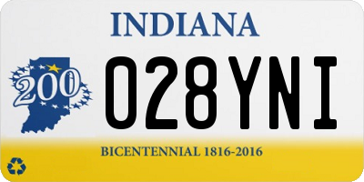 IN license plate 028YNI
