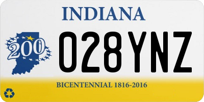 IN license plate 028YNZ