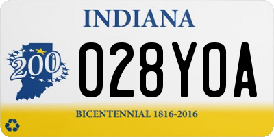IN license plate 028YOA