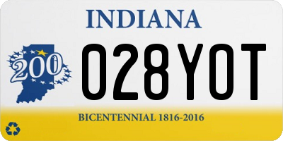 IN license plate 028YOT