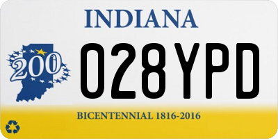 IN license plate 028YPD