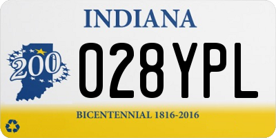 IN license plate 028YPL