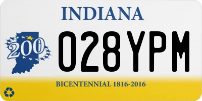 IN license plate 028YPM