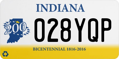 IN license plate 028YQP