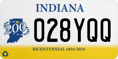IN license plate 028YQQ