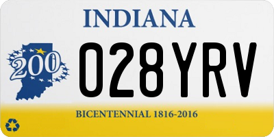 IN license plate 028YRV
