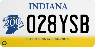 IN license plate 028YSB