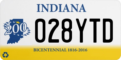 IN license plate 028YTD