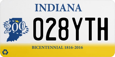 IN license plate 028YTH