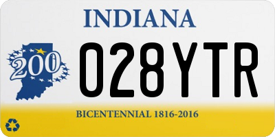 IN license plate 028YTR