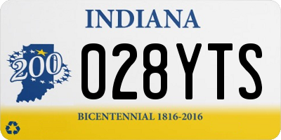 IN license plate 028YTS