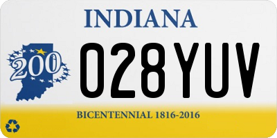 IN license plate 028YUV