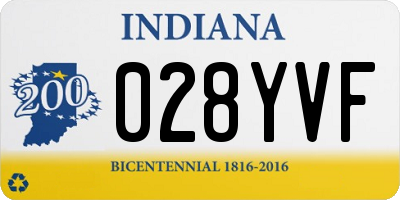 IN license plate 028YVF