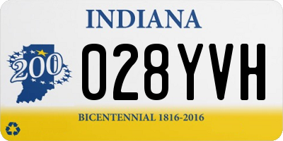 IN license plate 028YVH