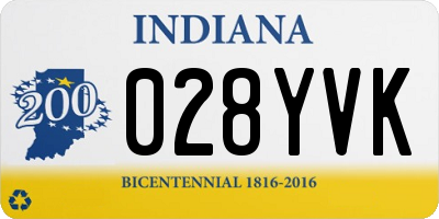 IN license plate 028YVK