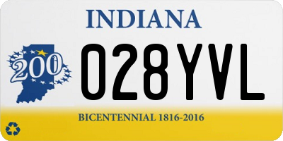 IN license plate 028YVL
