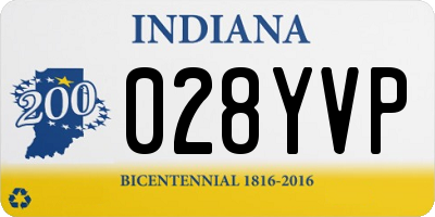 IN license plate 028YVP
