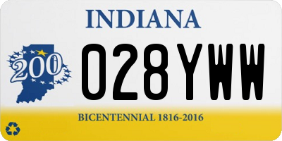 IN license plate 028YWW