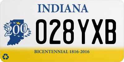 IN license plate 028YXB