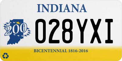 IN license plate 028YXI