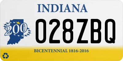 IN license plate 028ZBQ