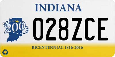 IN license plate 028ZCE