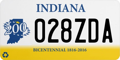IN license plate 028ZDA