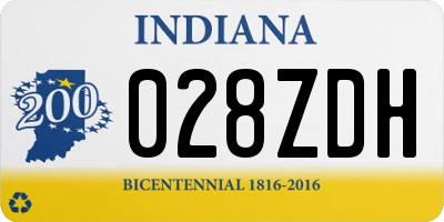 IN license plate 028ZDH