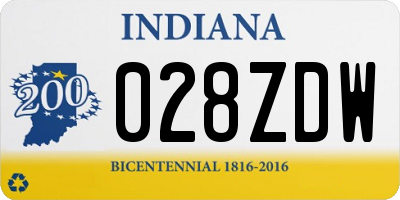 IN license plate 028ZDW