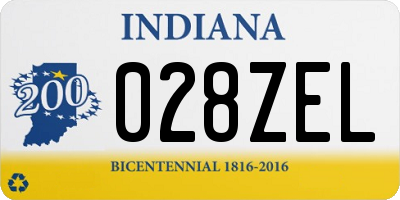 IN license plate 028ZEL