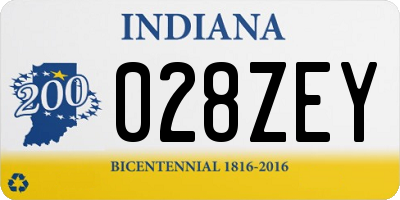 IN license plate 028ZEY