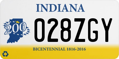 IN license plate 028ZGY