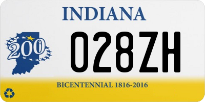 IN license plate 028ZH