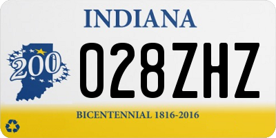 IN license plate 028ZHZ