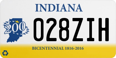 IN license plate 028ZIH