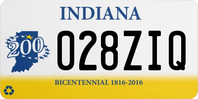 IN license plate 028ZIQ