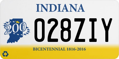 IN license plate 028ZIY