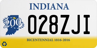 IN license plate 028ZJI